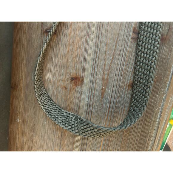 Brighton Mens leather and stretch rope woven belt Made in the USA, Size 42 - Picture 9 of 11